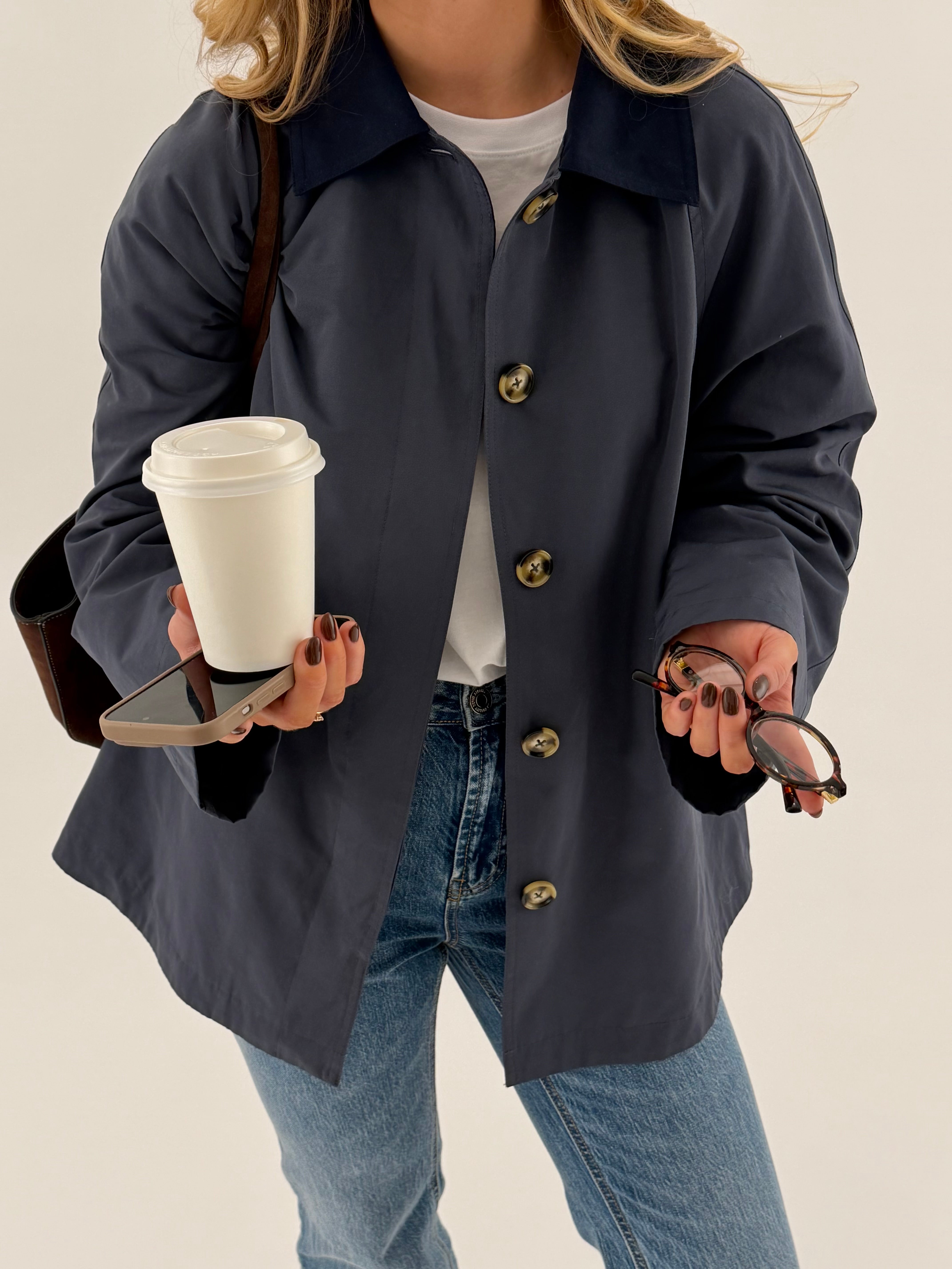 PCVILMA Trenchcoat - Ombre Blue